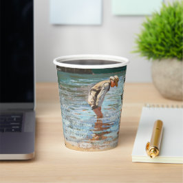 Boys Wading (1873) von Winslow Homer Pappbecher