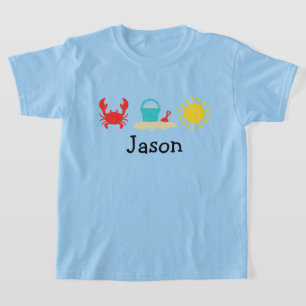 Boys Watercolor Beach Trio T - Shirt