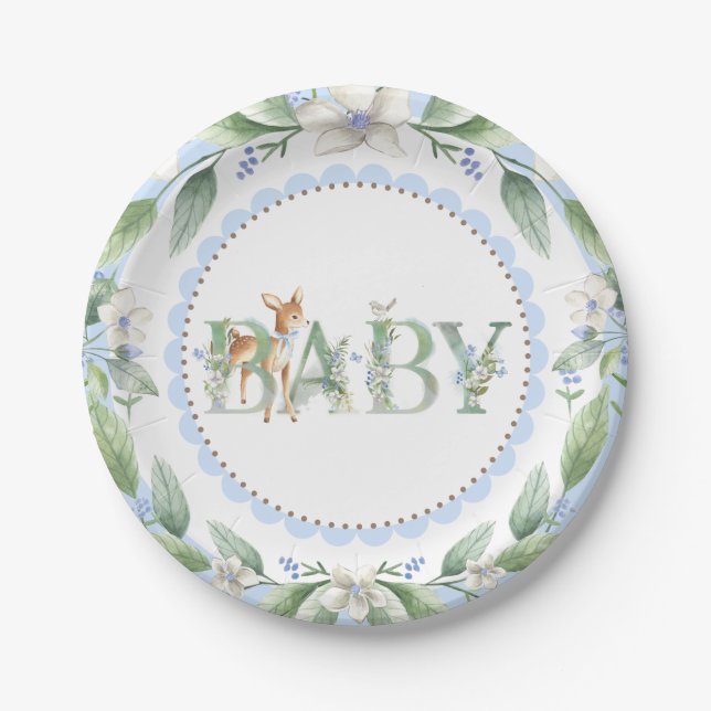 Boys Woodland Deer Baby Shooter Teller (Vorderseite)
