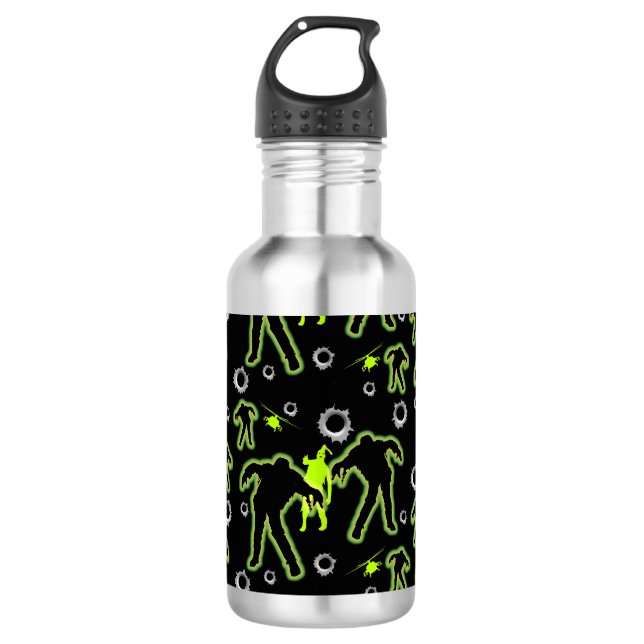 Boys Zombie School Edelstahlflasche (Vorderseite)