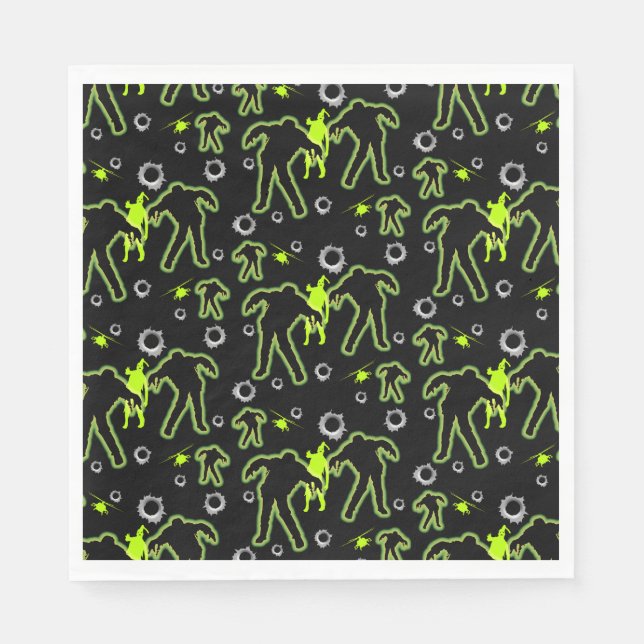 Boys Zombie School Serviette (Vorderseite)