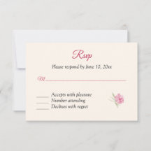 Boysenberry Floral UAWG Response Card