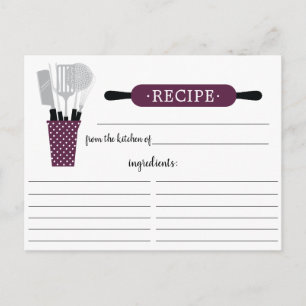 Boysenberry Rolling Button Kitchen Tools Rezeptkar Postkarte