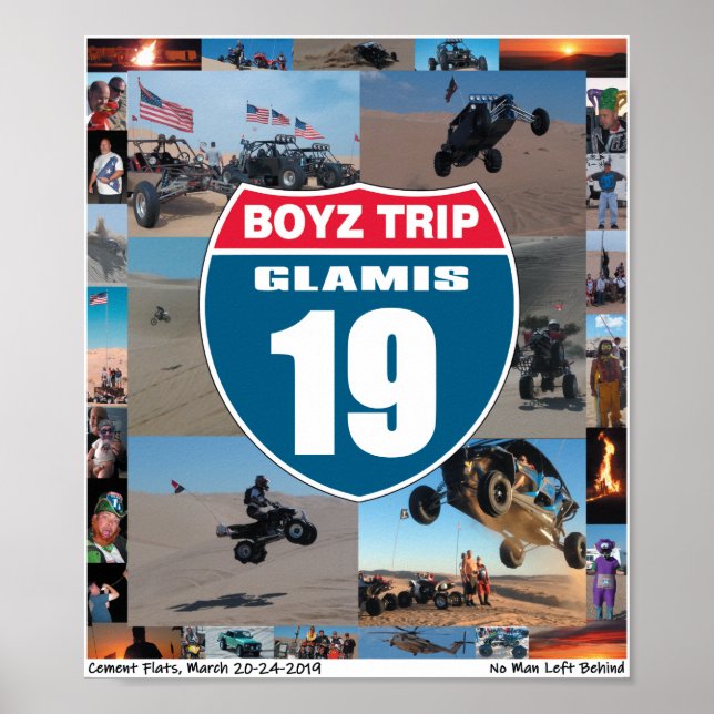 Boyz Trip 2019 Wall Poster (Vorne)