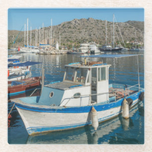 Bozburun Hafen nahe Marmaris, die Türkei Glasuntersetzer