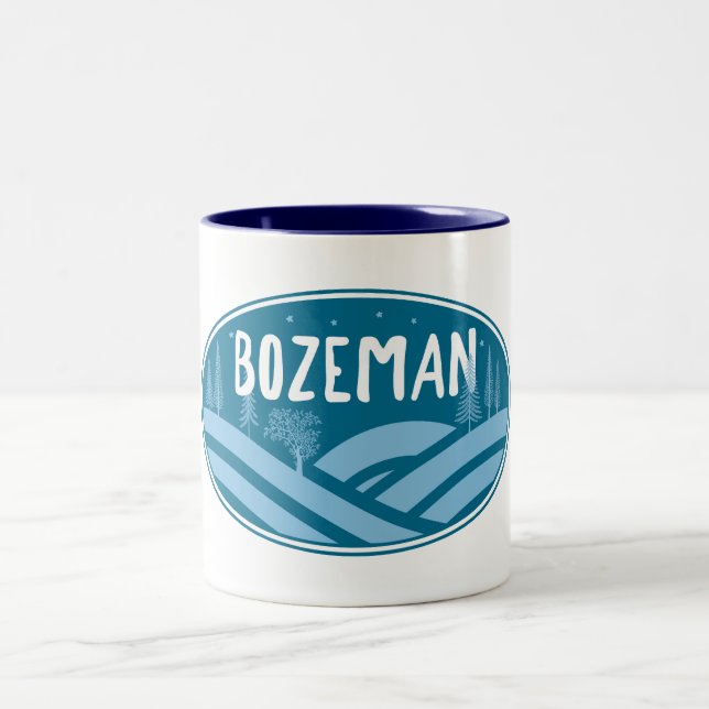 Bozeman Montana Außenbereich Zweifarbige Tasse (Mittel)