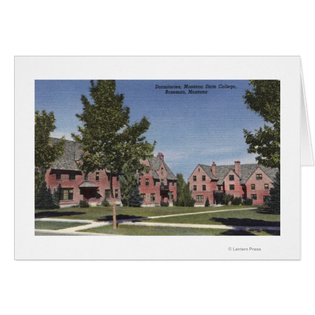 Bozeman, Montana - Dormitorien am Staat Montana (Vorderseite (Horizontal))