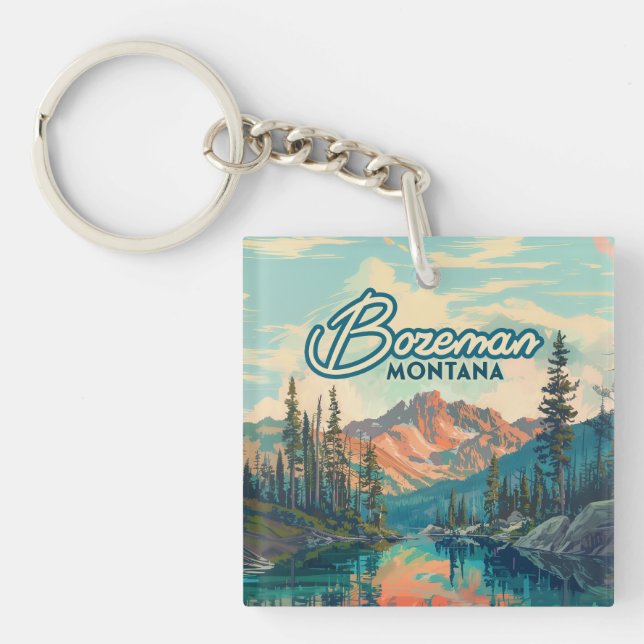 Bozeman Montana Montagnes Rocheuses Vintage (Devant)