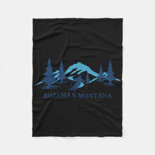 Bozeman Montana Skigebiet Skifahren Fleecedecke