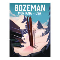 Bozeman Montana Skiposter