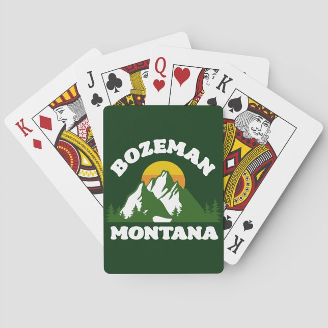 Bozeman, Montana Spielkarten (Rückseite)