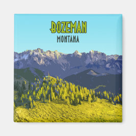 Bozeman Montana Vintag Magnet