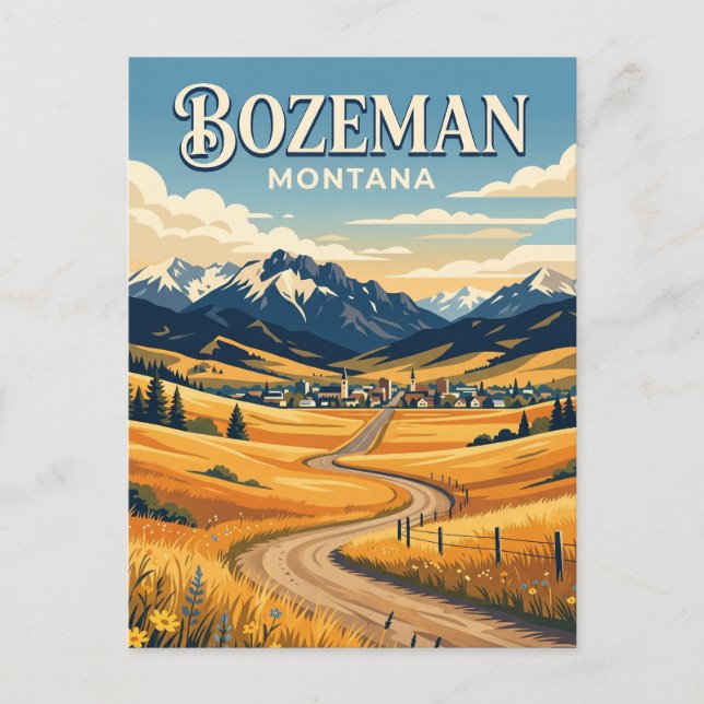 Bozeman USA Postkarte (Vorderseite)