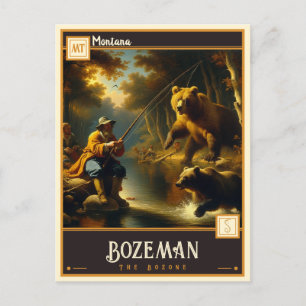 Bozen, Montana   VINTAG Postkarte
