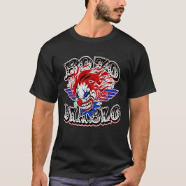 Bozo Diablo Crazy Clown Illustration T-Shirt