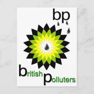 BP: Britische Verschmutzer Postkarte