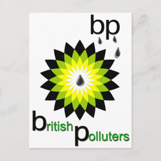 BP: Britische Verschmutzer Postkarte