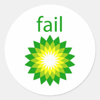 BP-Öl-Spill-Versag Runder Aufkleber