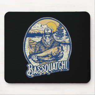 Bquatch! B Angler Sasquatch Lustig Bigfoot Fischen Mousepad