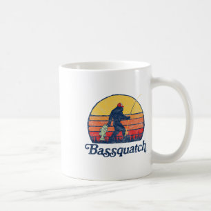Bquatch! Lustiger Bigfoot Angelsport Outdoor Retro Kaffeetasse