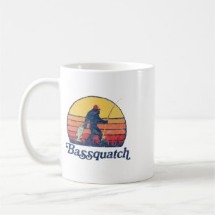 Bquatch! Lustiger Bigfoot Angelsport Outdoor Retro Kaffeetasse