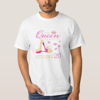 BQueen war im September Geboren T-Shirt