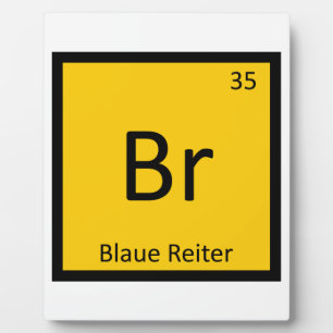 Br - Blauer Reiter Kunst Chemie Periodensystem Fotoplatte
