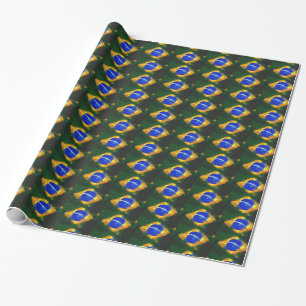 BR Brasilianische Flagge Geschenkpapier