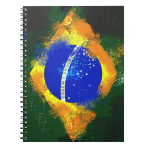 BR Brasilianische Flagge Notizblock