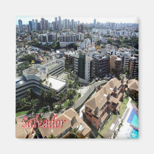 BR - Brasilien - Salvador - Skyline Magnet