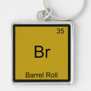 Br - Fassrolle Lustiges Element Meme Chemie T-Shir Schlüsselanhänger
