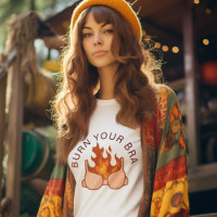 Bra Feminist Zitat brennen