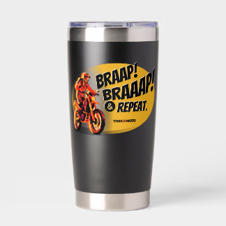 Braap Braaap And Repeat Dirt Bike Insulated Tumble Thermobecher