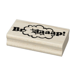Braap! Motor-Schmutz-Fahrrad-Ton des Gummistempel