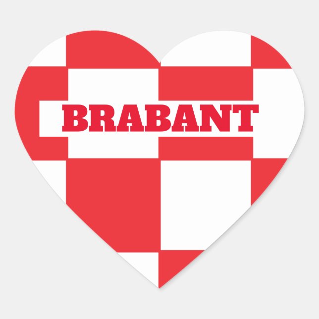Brabant Herz-Aufkleber (Vorderseite)