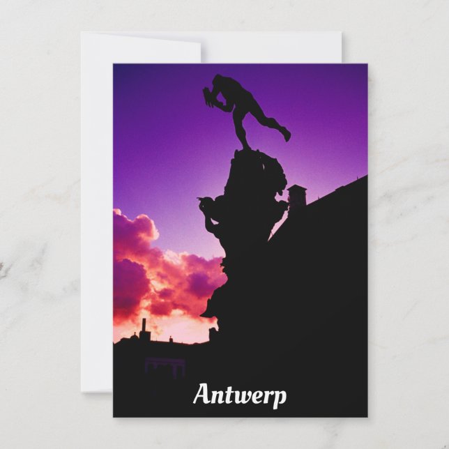 Brabo, Antwerpener-Karte (Vorderseite)