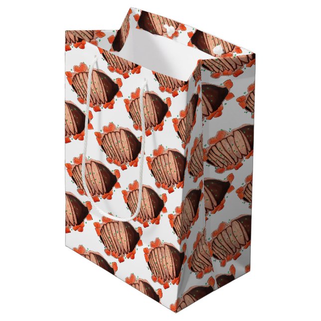 Brac Beef Brisket Jüdische Küche Mittlere Geschenktüte (Vorderseite Schrägansicht)