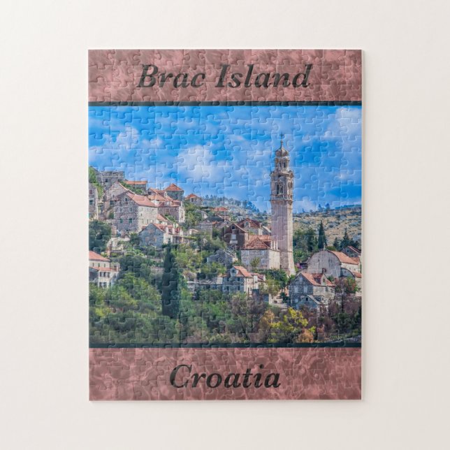 Brac Island Kroatien Foto Puzzle (Vertikal)
