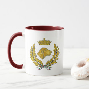 Bracco Italiano Goldtöne Tasse