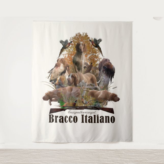 Bracco italiano wandteppich (Vorderseite)