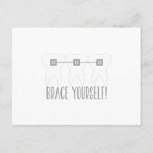 Brace Sie selbst Postkarte