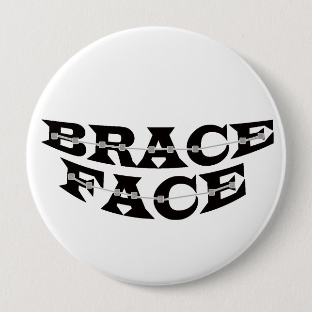 BRACEFACE - Knopf Button (Vorderseite)