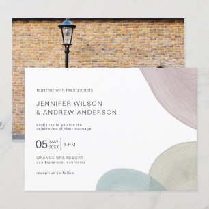 Bracelet aquarelle moderne   Invitation photo Mari