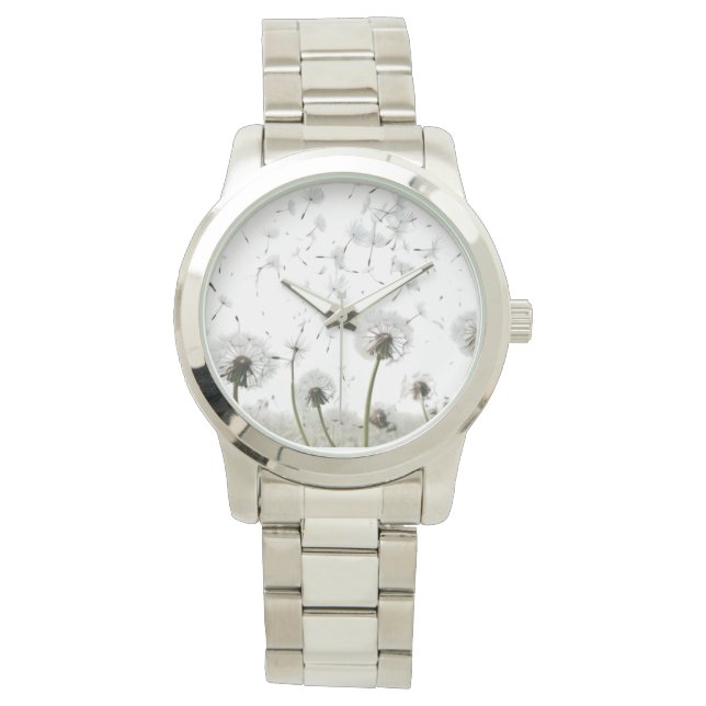 Bracelet argent surdimensionné Montre pour femmes  (devant)