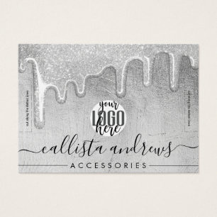 Bracelet de Parties scintillant épais argenté