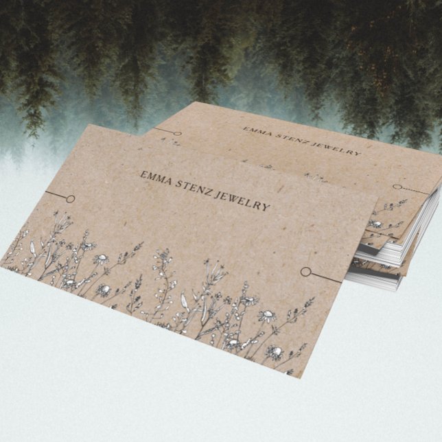 Bracelet Display Card ・ Rustikale Wildblumen (Von Creator hochgeladen)