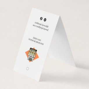 Bracelet Necklace Display Preis-Tag mit QR und Log Visitenkarten