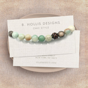 Bracelet ou support d'affichage de collier, lin (i