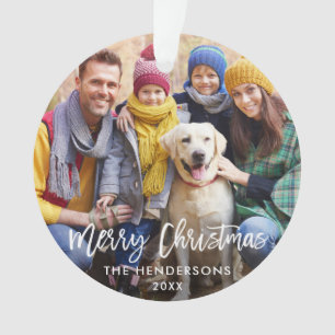 Bracelet Script Joyeux Noël Photo Rouge Retour