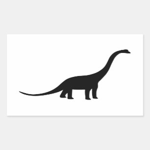 Brachiosaurus Dinosaur Rechteckiger Aufkleber